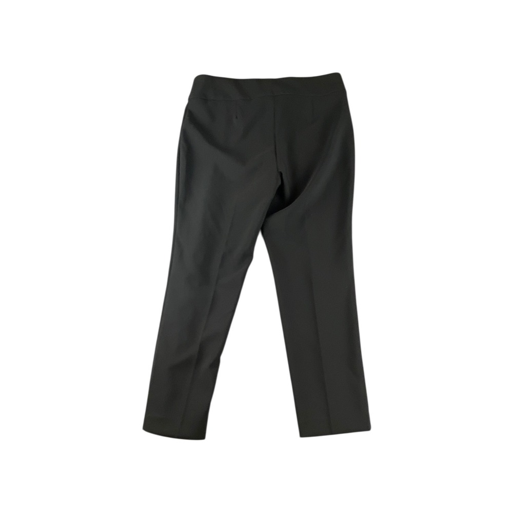 Jones Studio Womens Black Straight Leg Dress Pants Gold Button Detail Size 12 - Picture 7 of 8
